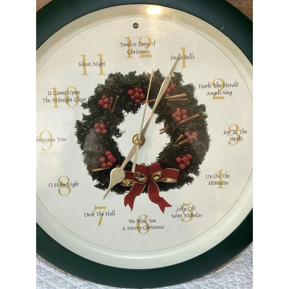 Christmas Carol Wall Clock by Mark Feldstein & Assoc